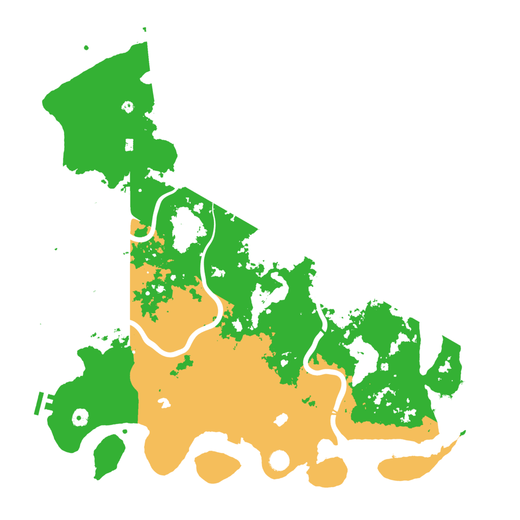 Biome Rust Map: Procedural Map, Size: 4500, Seed: 438