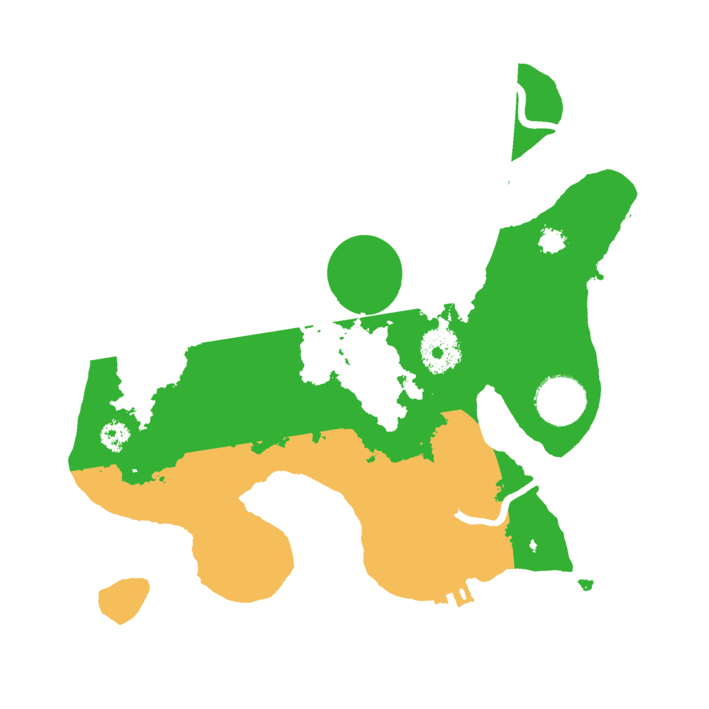 Biome Rust Map: Procedural Map, Size: 2500, Seed: 2121313528