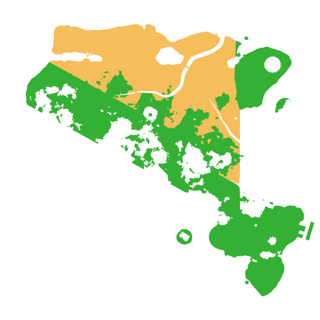 Biome Rust Map: Procedural Map, Size: 3500, Seed: 637893005