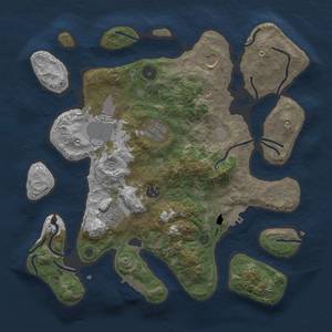 Thumbnail Rust Map: Procedural Map, Size: 3500, Seed: 177266880, 13 Monuments