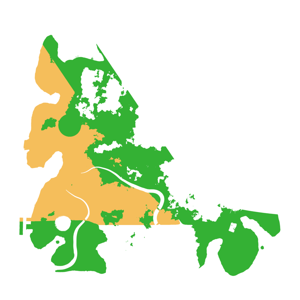 Biome Rust Map: Procedural Map, Size: 3500, Seed: 810909749