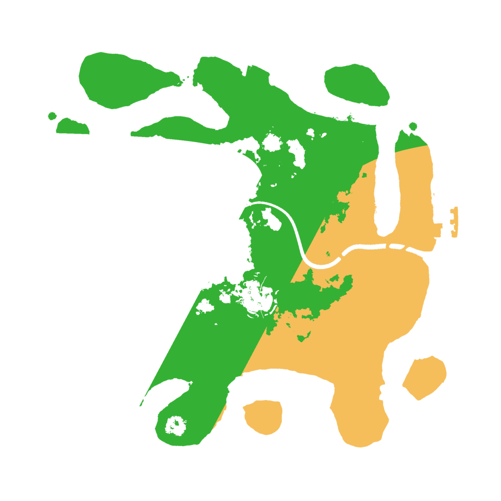 Biome Rust Map: Procedural Map, Size: 2500, Seed: 1808262507