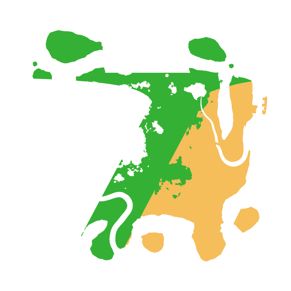 Biome Rust Map: Procedural Map, Size: 2500, Seed: 1808262507