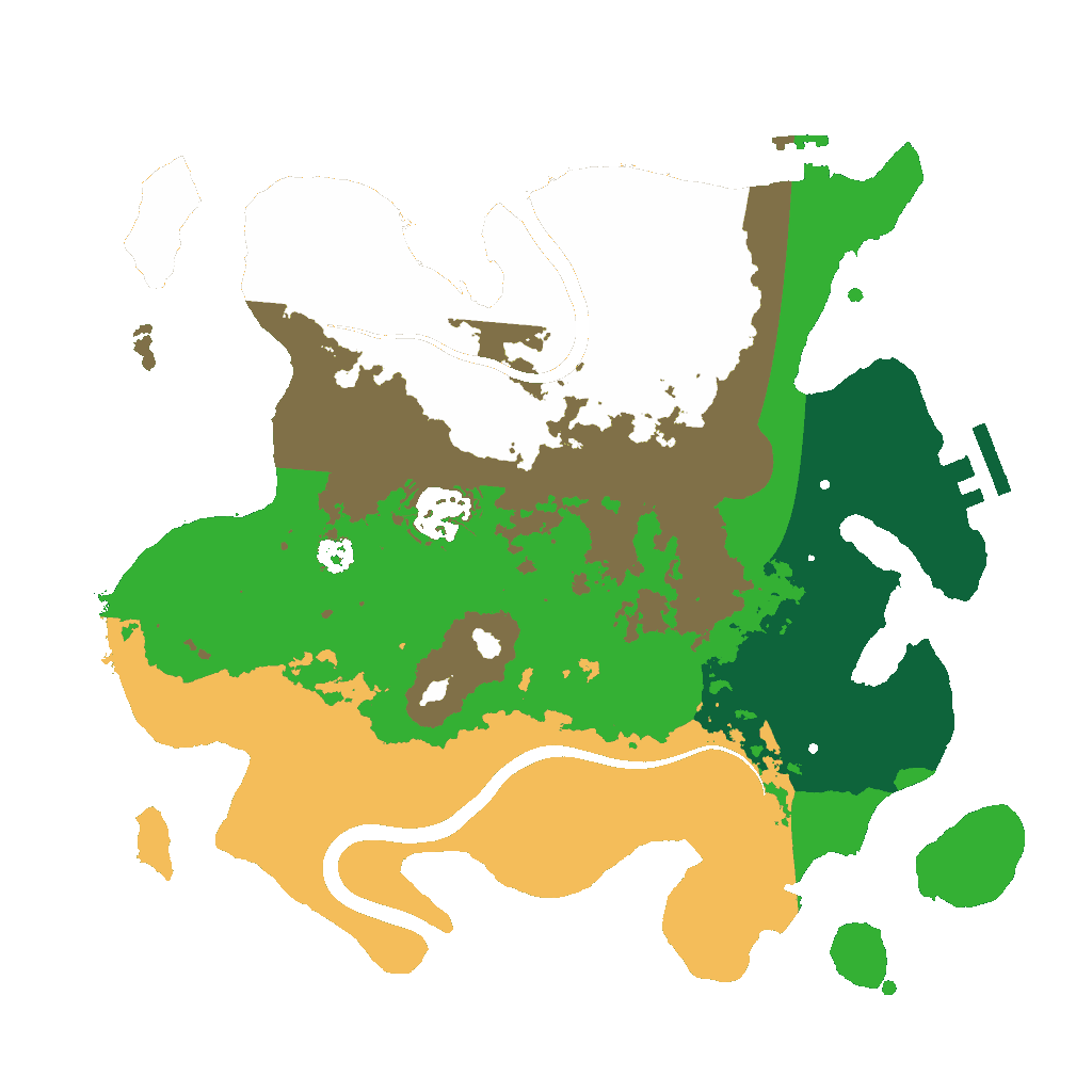 Biome Rust Map: Procedural Map, Size: 3000, Seed: 1234