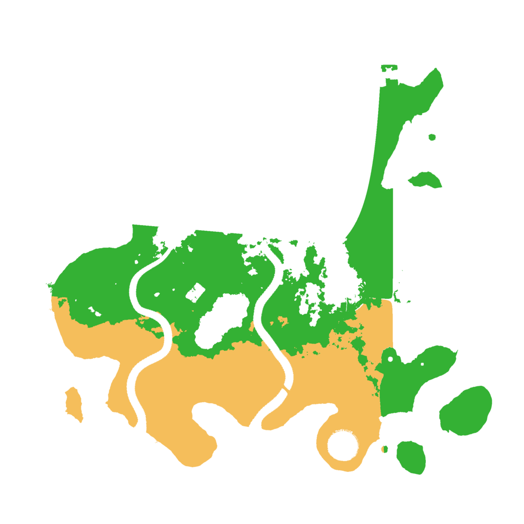 Biome Rust Map: Procedural Map, Size: 3000, Seed: 1234