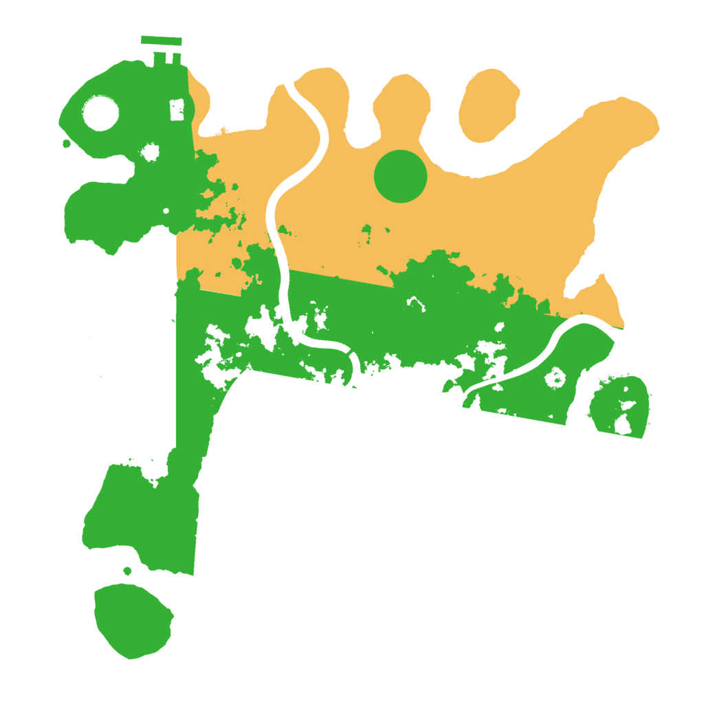 Biome Rust Map: Procedural Map, Size: 3500, Seed: 69675