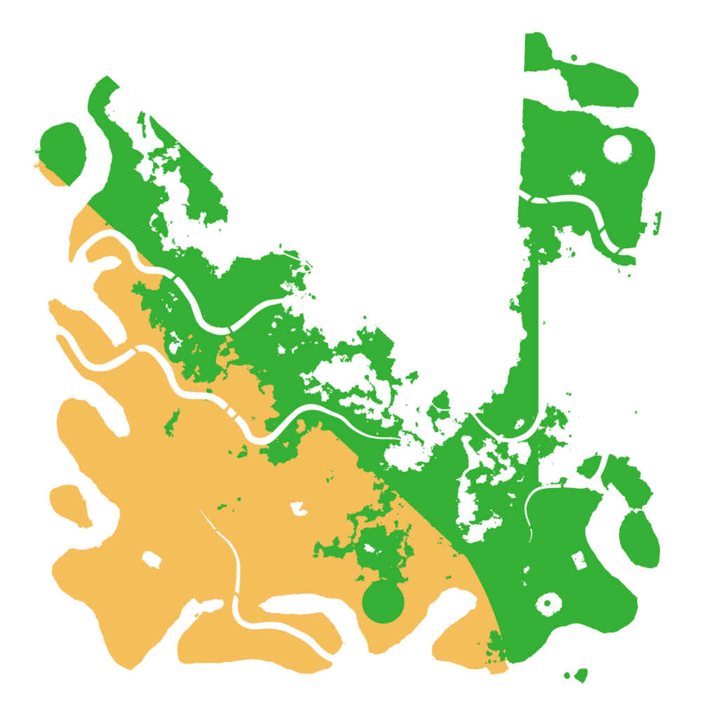 Biome Rust Map: Procedural Map, Size: 4500, Seed: 80085555