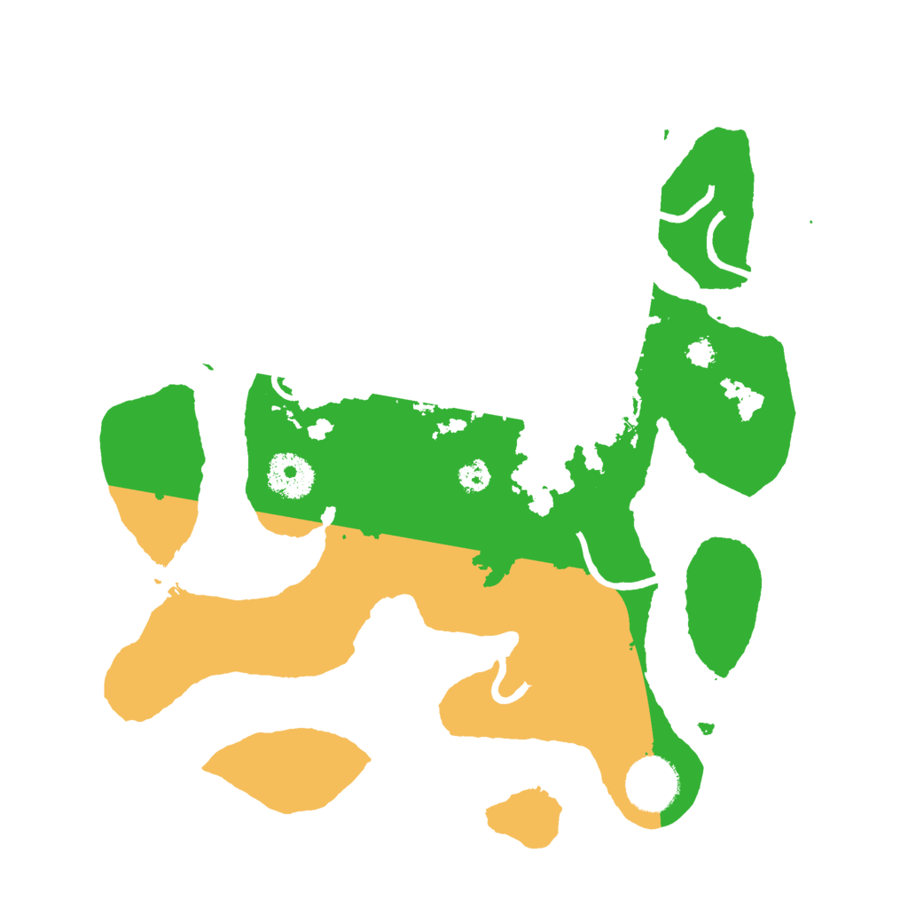 Biome Rust Map: Procedural Map, Size: 3000, Seed: 564536