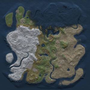 Thumbnail Rust Map: Procedural Map, Size: 4000, Seed: 654191798, 10 Monuments
