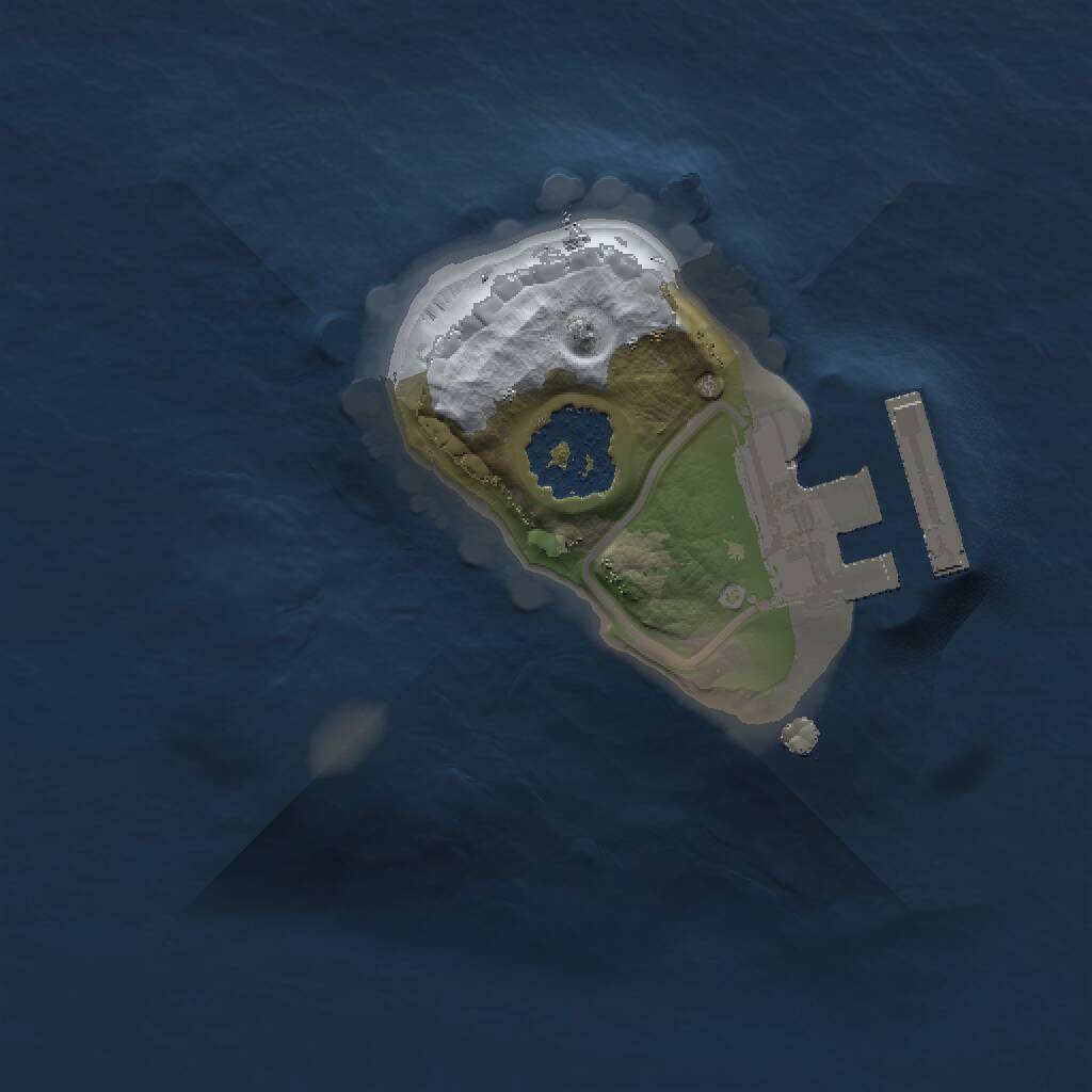 Rust Map: Procedural Map, Size: 1200, Seed: 1071992, 2 Monuments