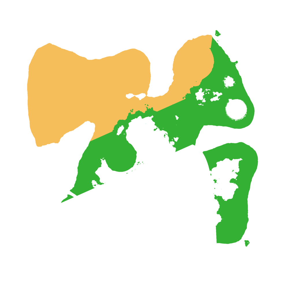 Biome Rust Map: Procedural Map, Size: 2500, Seed: 584480452