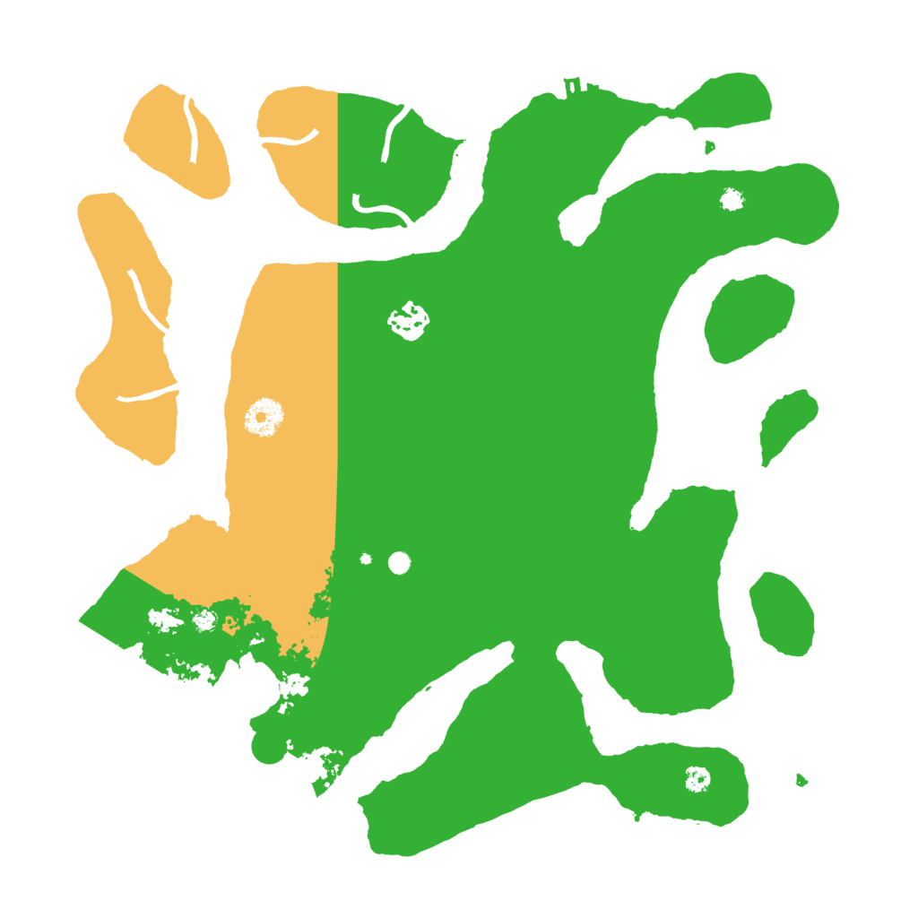 Biome Rust Map: Procedural Map, Size: 3600, Seed: 999999