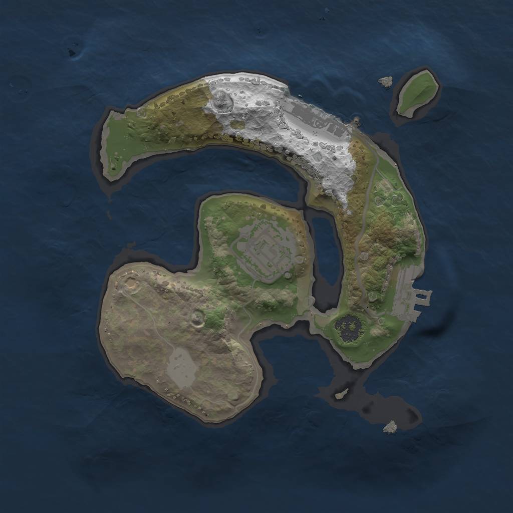 Rust Map: Procedural Map, Size: 2000, Seed: 10648066, 8 Monuments