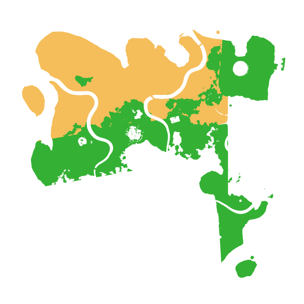 Biome Rust Map: Procedural Map, Size: 3550, Seed: 878665