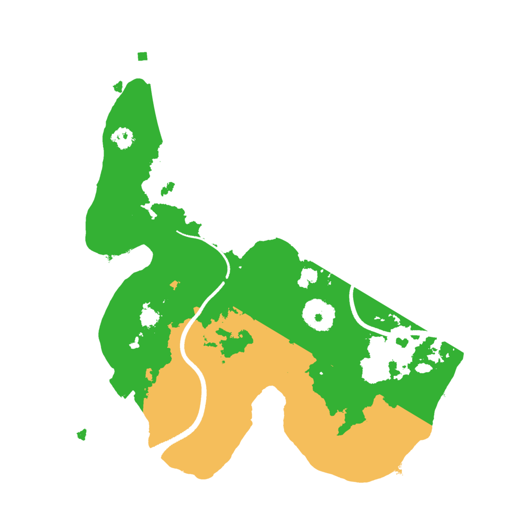 Biome Rust Map: Procedural Map, Size: 2500, Seed: 686172200