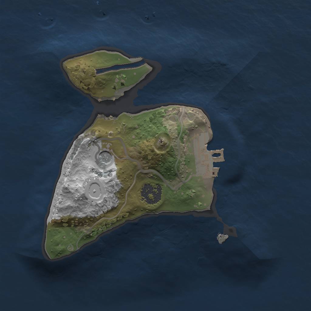 Rust Map: Procedural Map, Size: 1500, Seed: 1132467, 6 Monuments