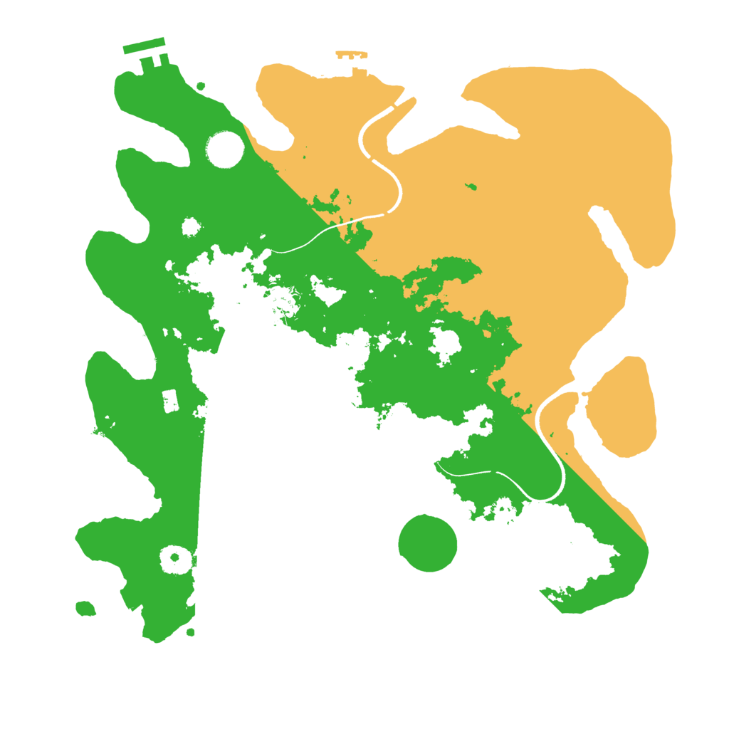 Biome Rust Map: Procedural Map, Size: 3500, Seed: 966968017