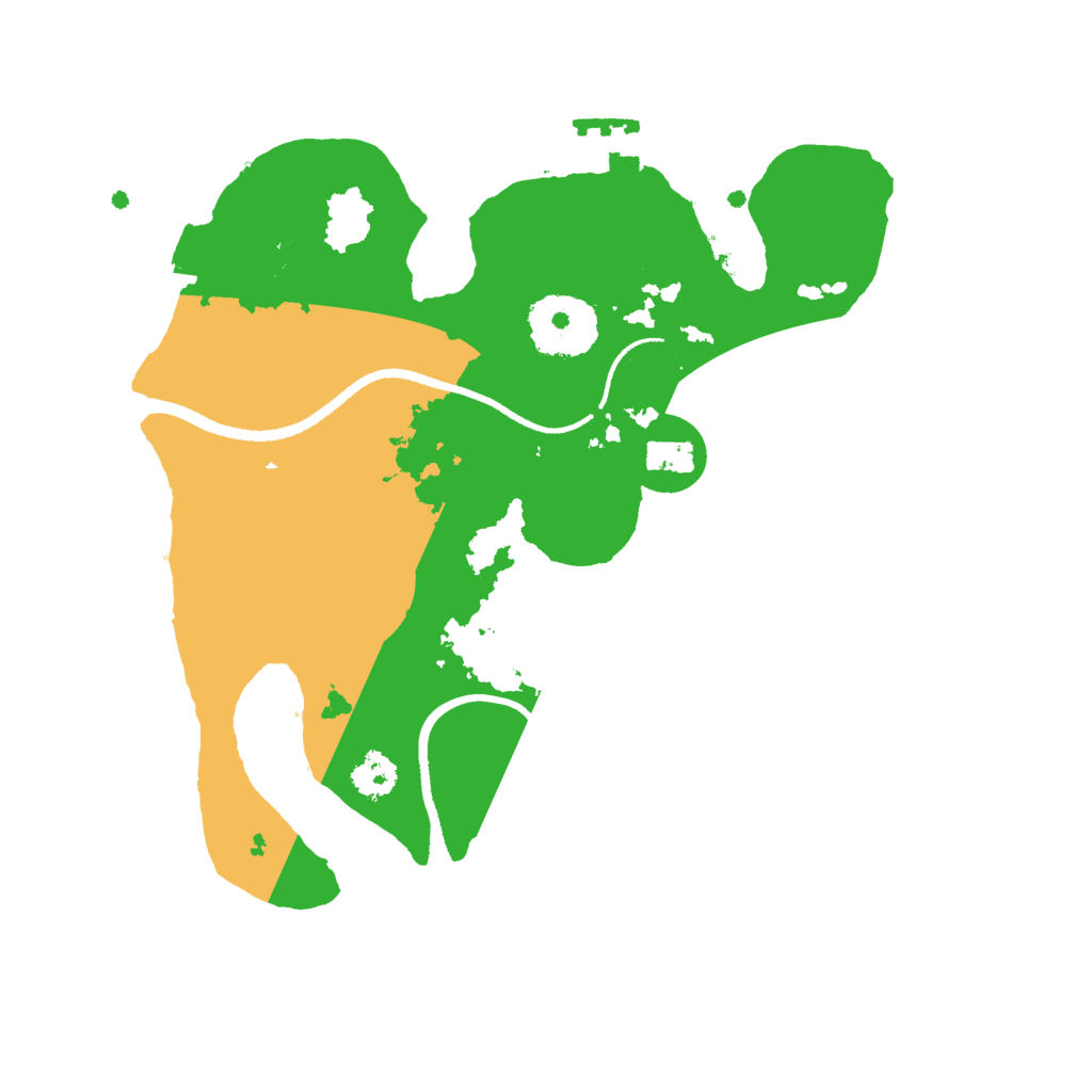 Biome Rust Map: Procedural Map, Size: 2500, Seed: 2169