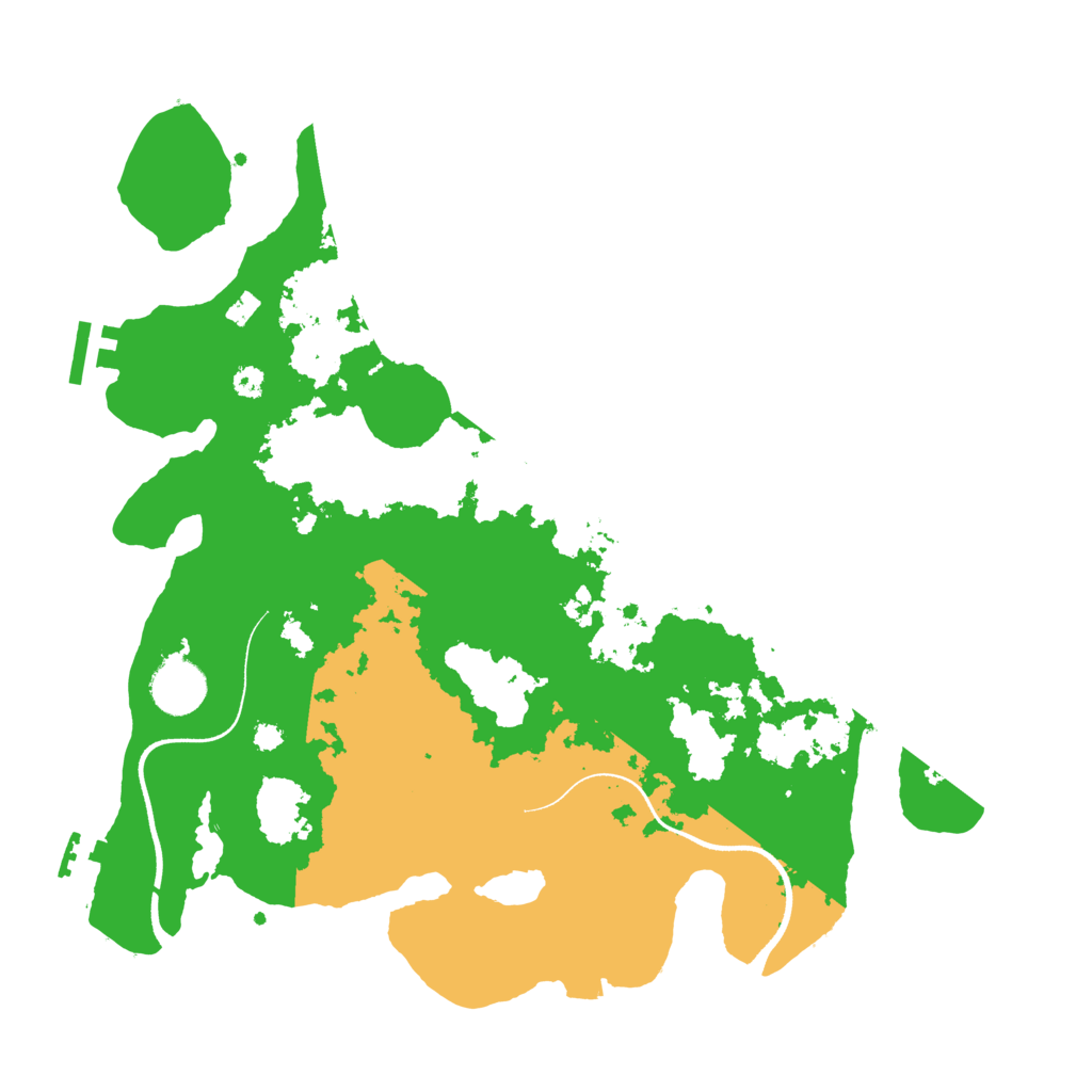 Biome Rust Map: Procedural Map, Size: 3500, Seed: 910166913