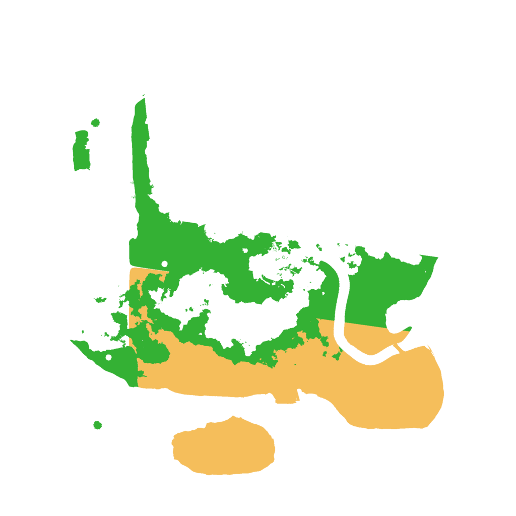 Biome Rust Map: Procedural Map, Size: 2500, Seed: 1524959085