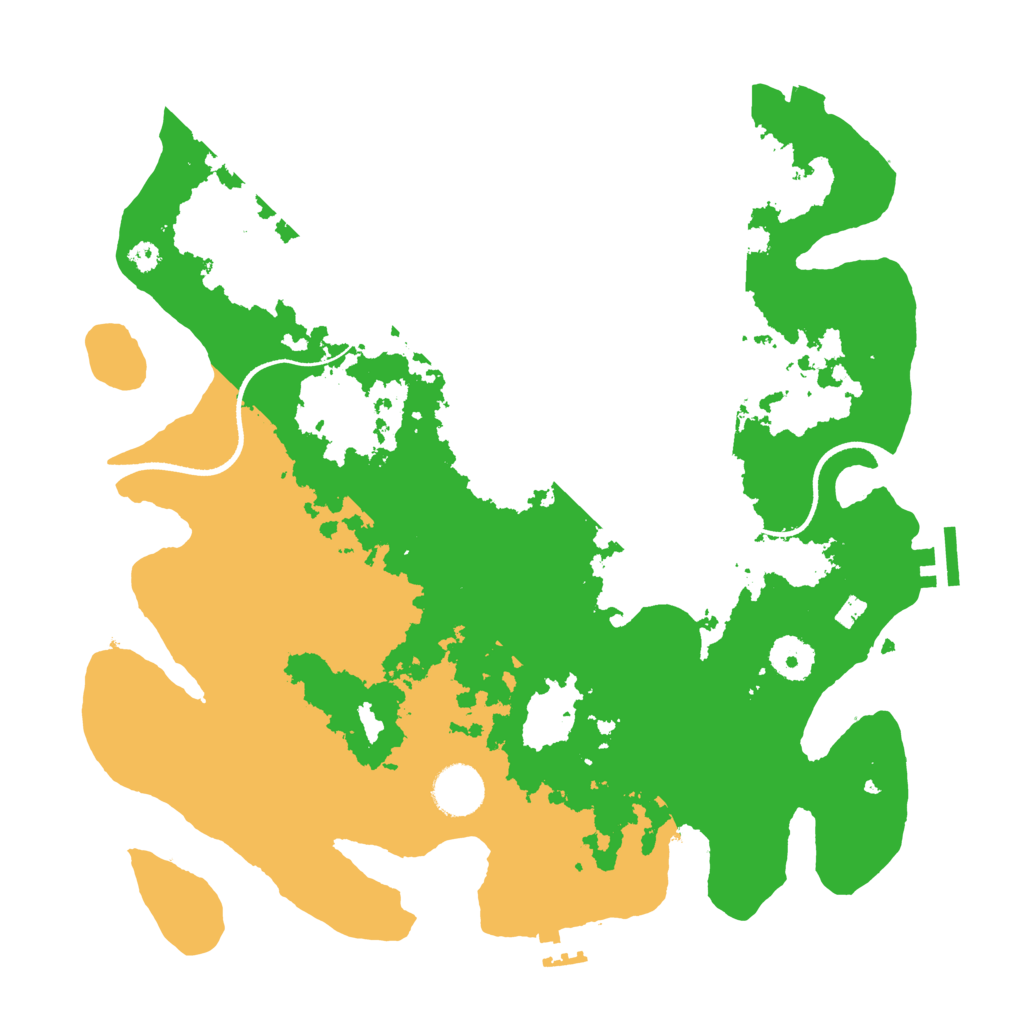 Biome Rust Map: Procedural Map, Size: 3500, Seed: 7467463