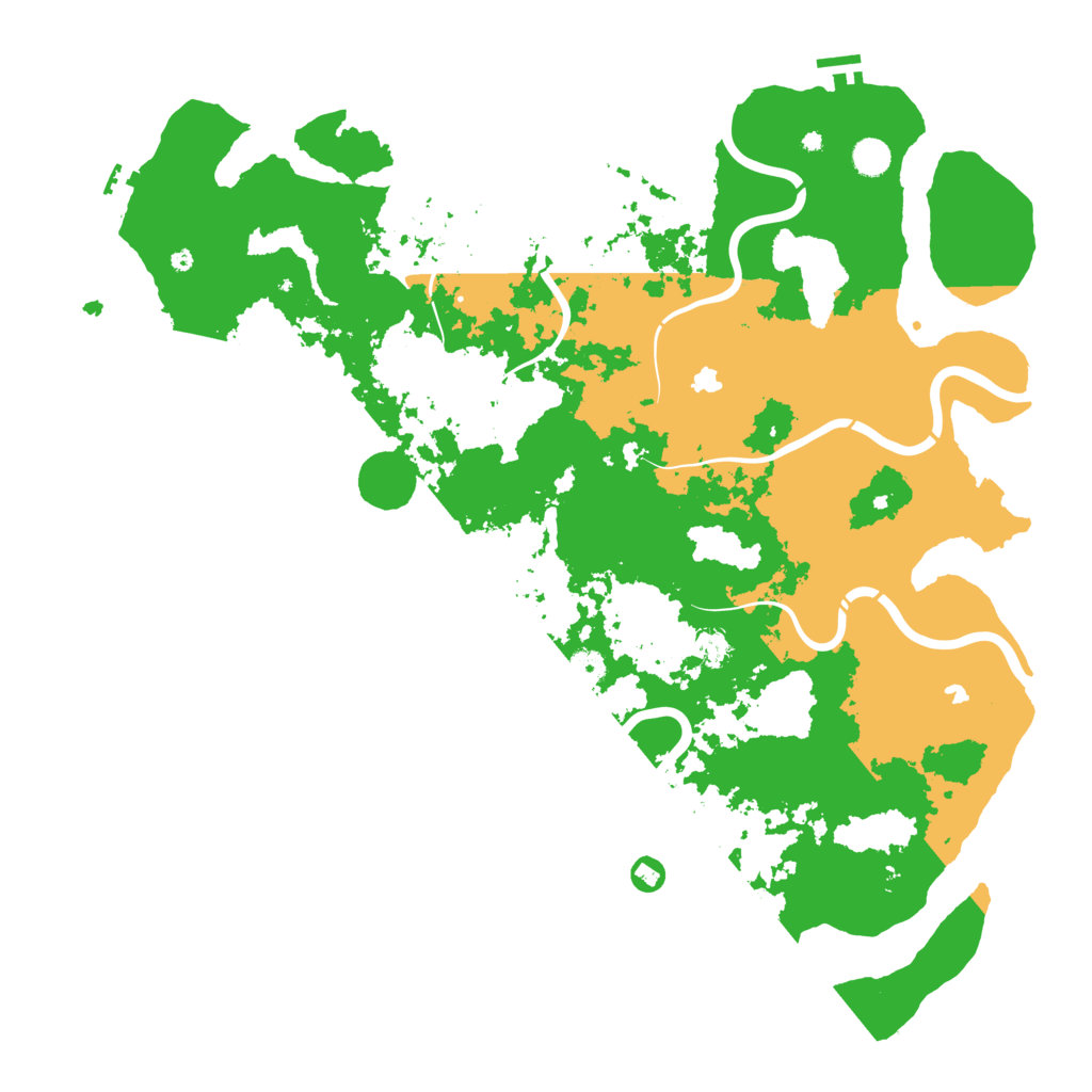 Biome Rust Map: Procedural Map, Size: 5000, Seed: 58510