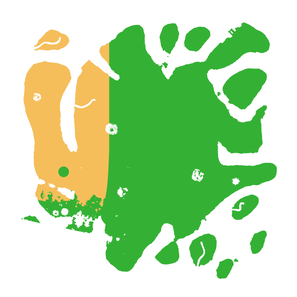 Biome Rust Map: Procedural Map, Size: 3700, Seed: 13827