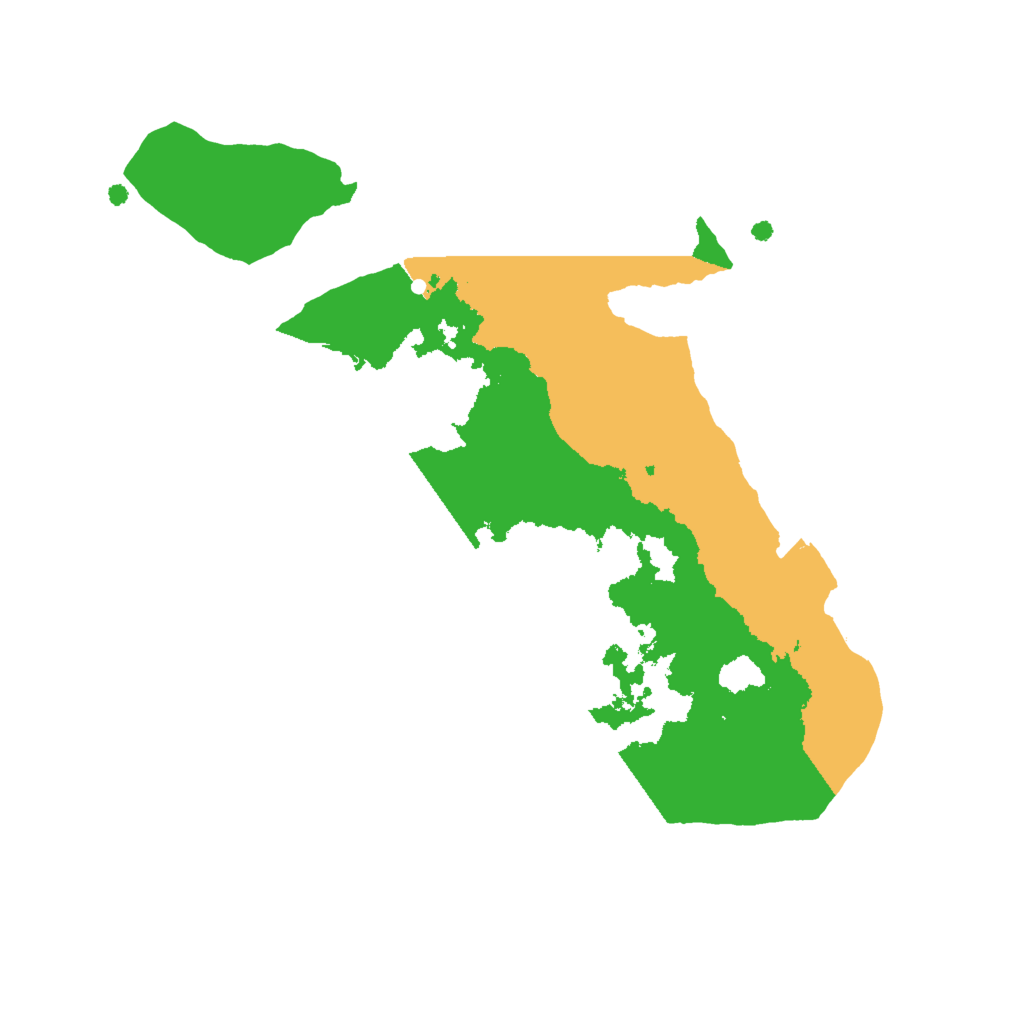 Biome Rust Map: Procedural Map, Size: 2000, Seed: 921141189