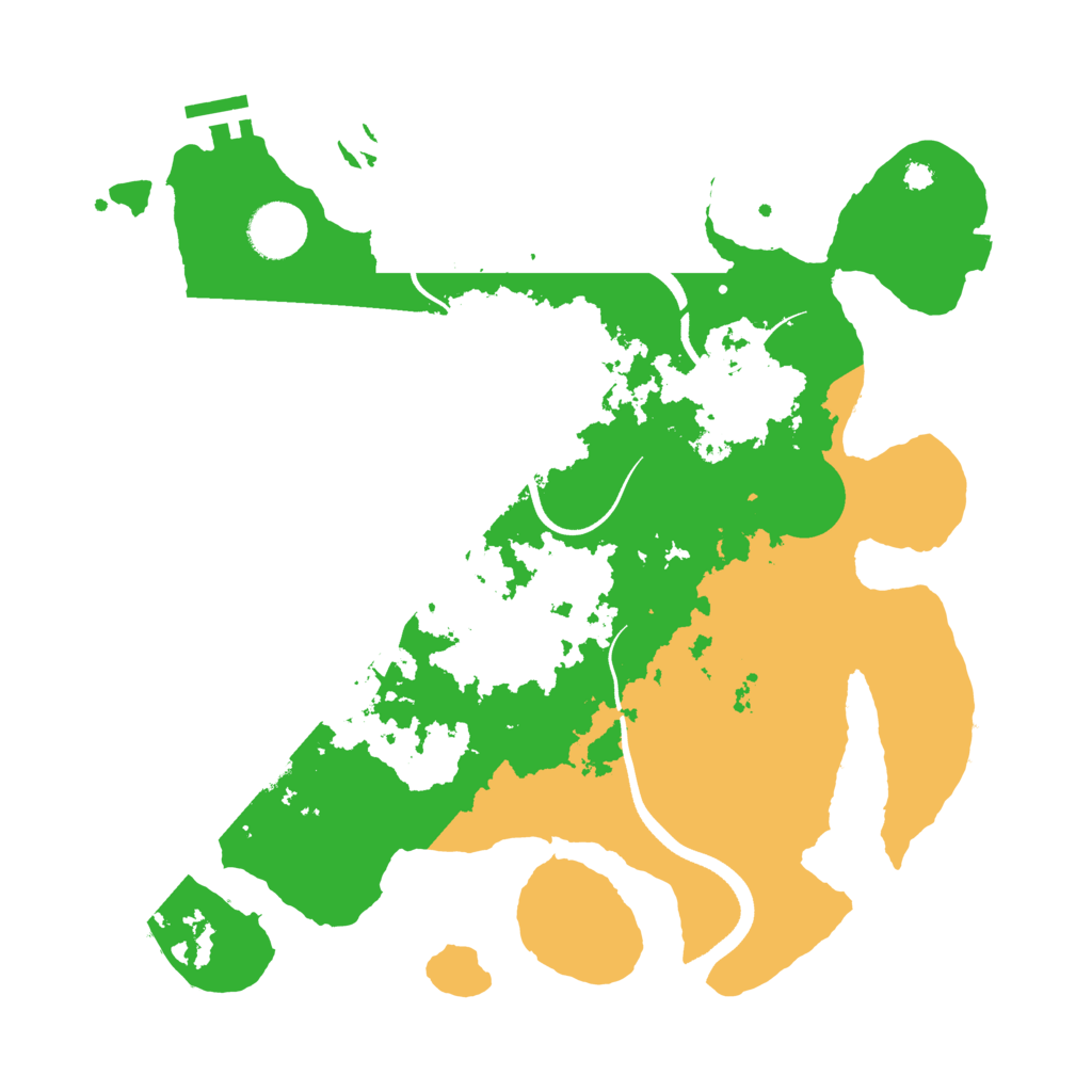 Biome Rust Map: Procedural Map, Size: 3500, Seed: 4469