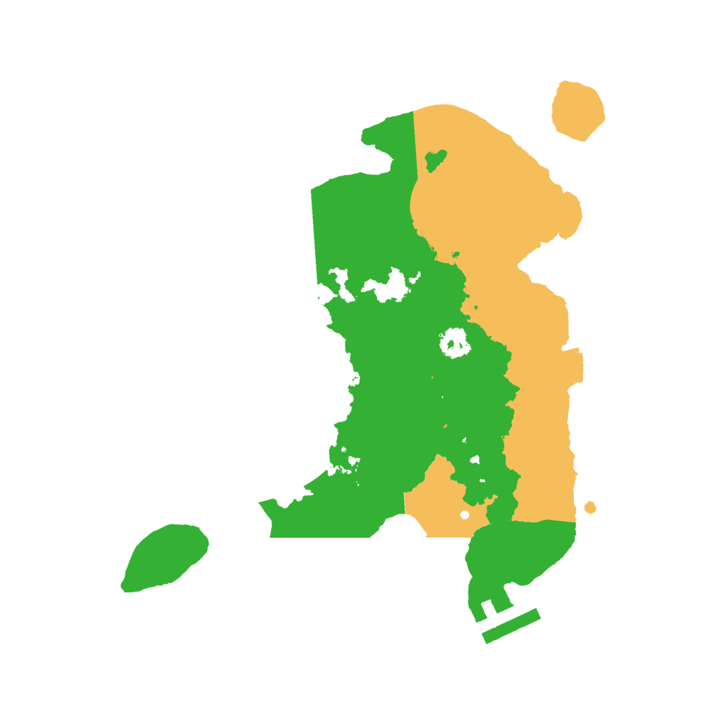 Biome Rust Map: Procedural Map, Size: 2400, Seed: 3200