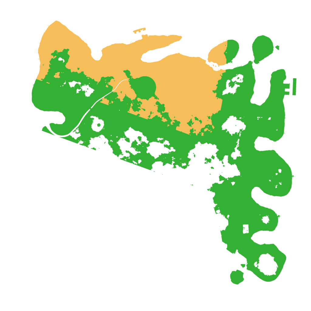 Biome Rust Map: Procedural Map, Size: 3700, Seed: 2041159747