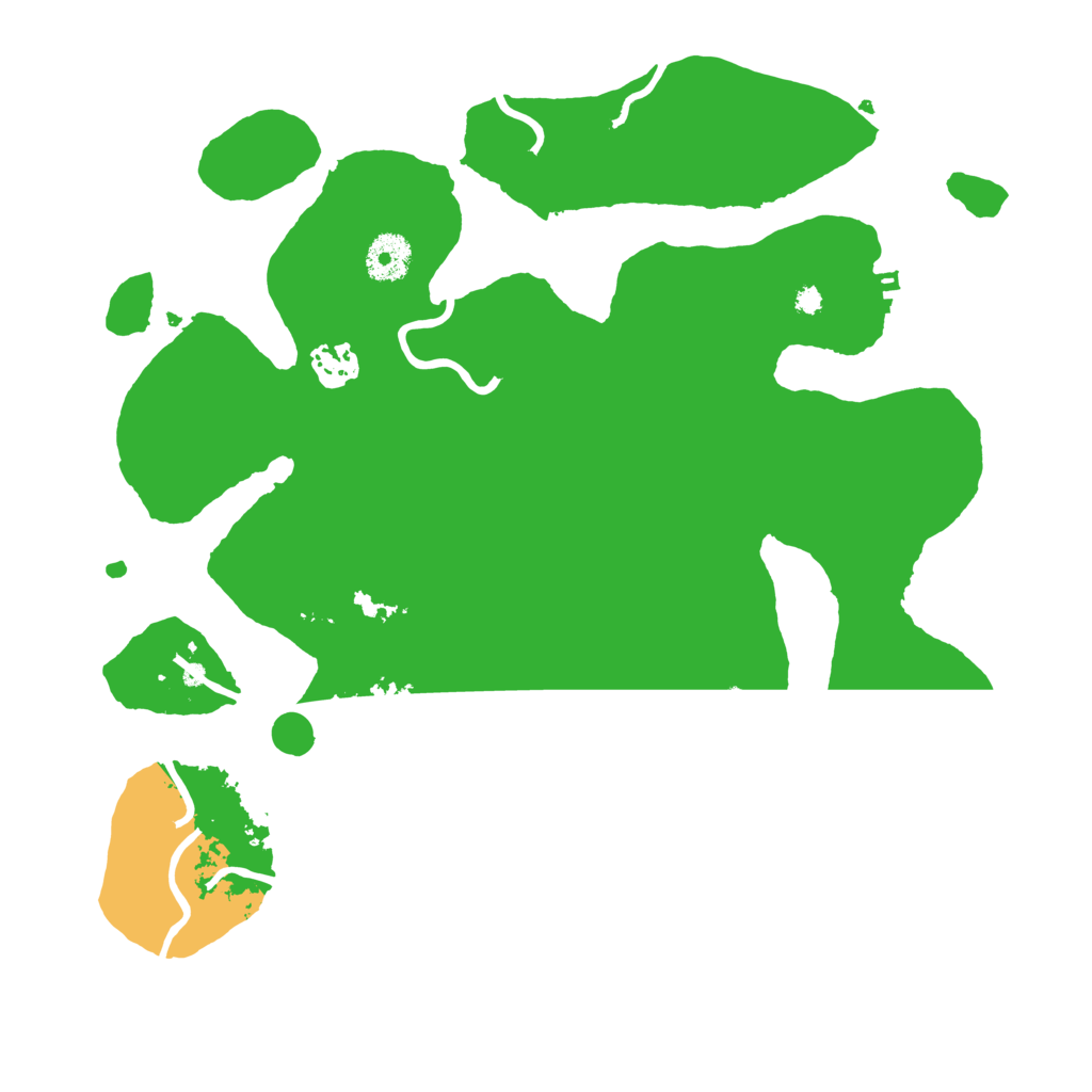 Biome Rust Map: Procedural Map, Size: 3500, Seed: 51015141