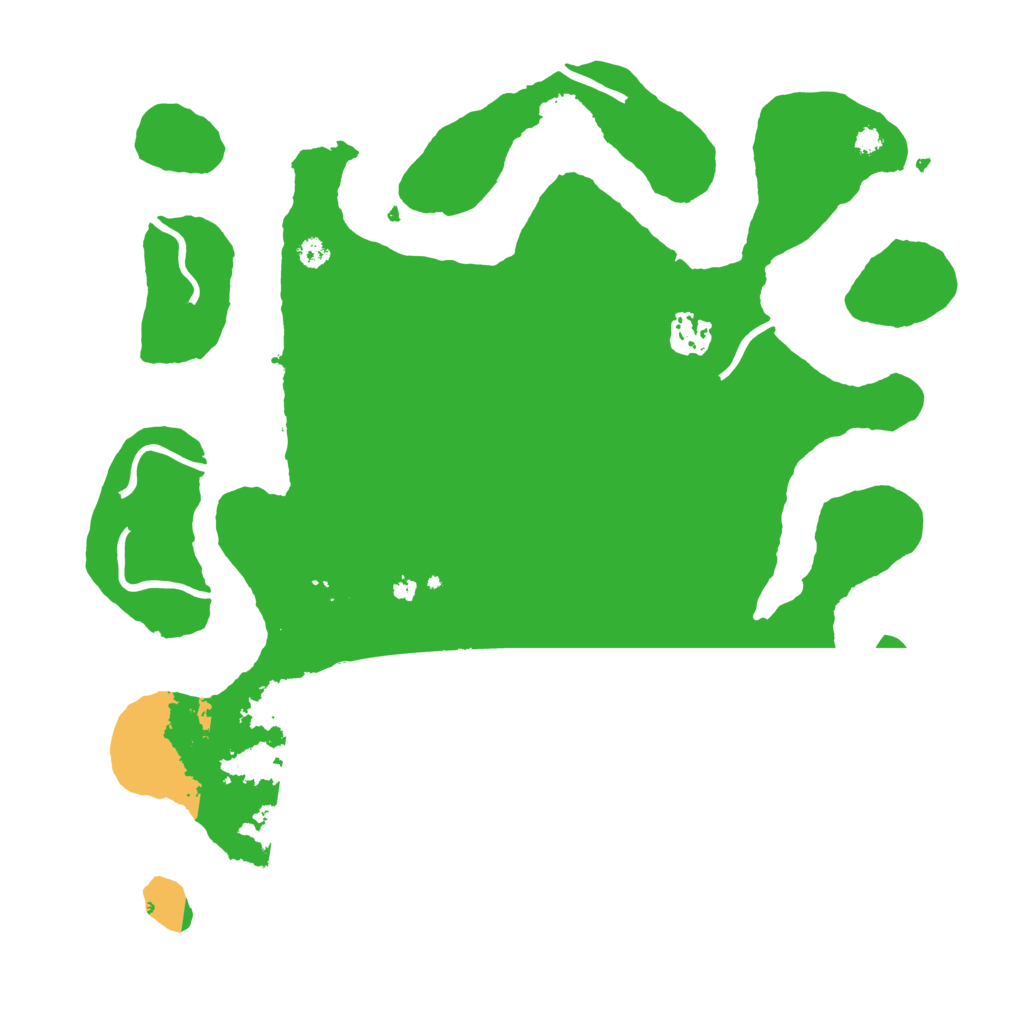 Biome Rust Map: Procedural Map, Size: 3500, Seed: 68597