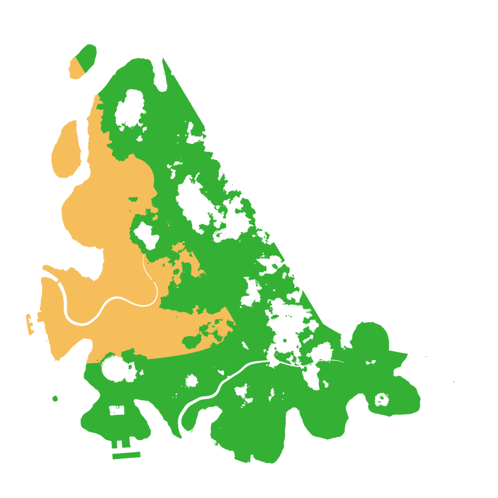 Biome Rust Map: Procedural Map, Size: 3600, Seed: 1984524616