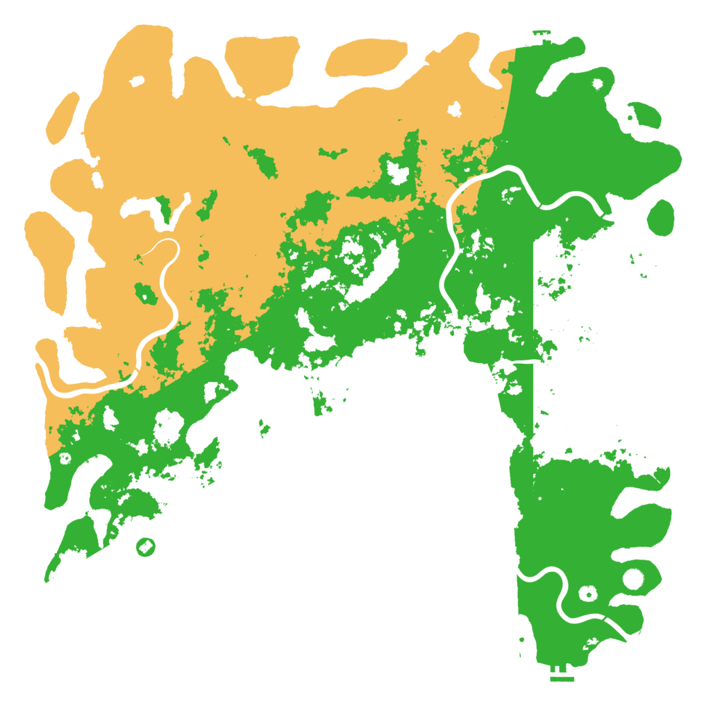 Biome Rust Map: Procedural Map, Size: 6000, Seed: 4566
