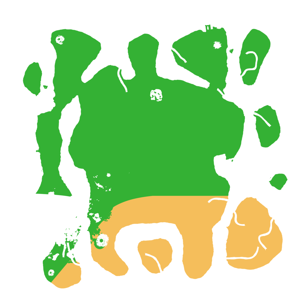 Biome Rust Map: Procedural Map, Size: 3600, Seed: 1442228862