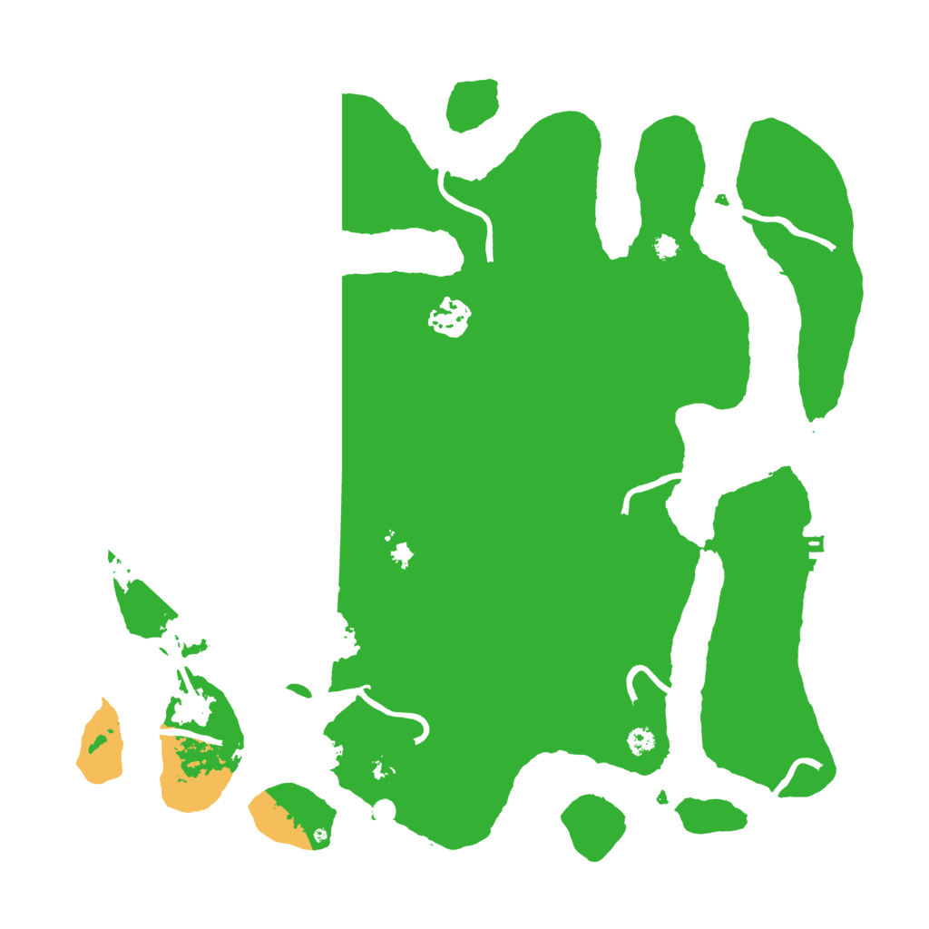 Biome Rust Map: Procedural Map, Size: 3500, Seed: 760580218