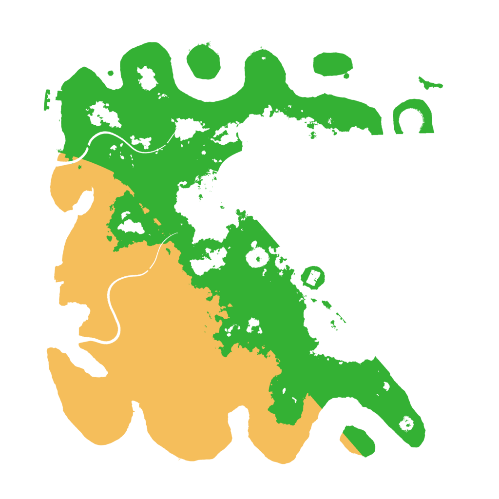 Biome Rust Map: Procedural Map, Size: 3600, Seed: 15219867
