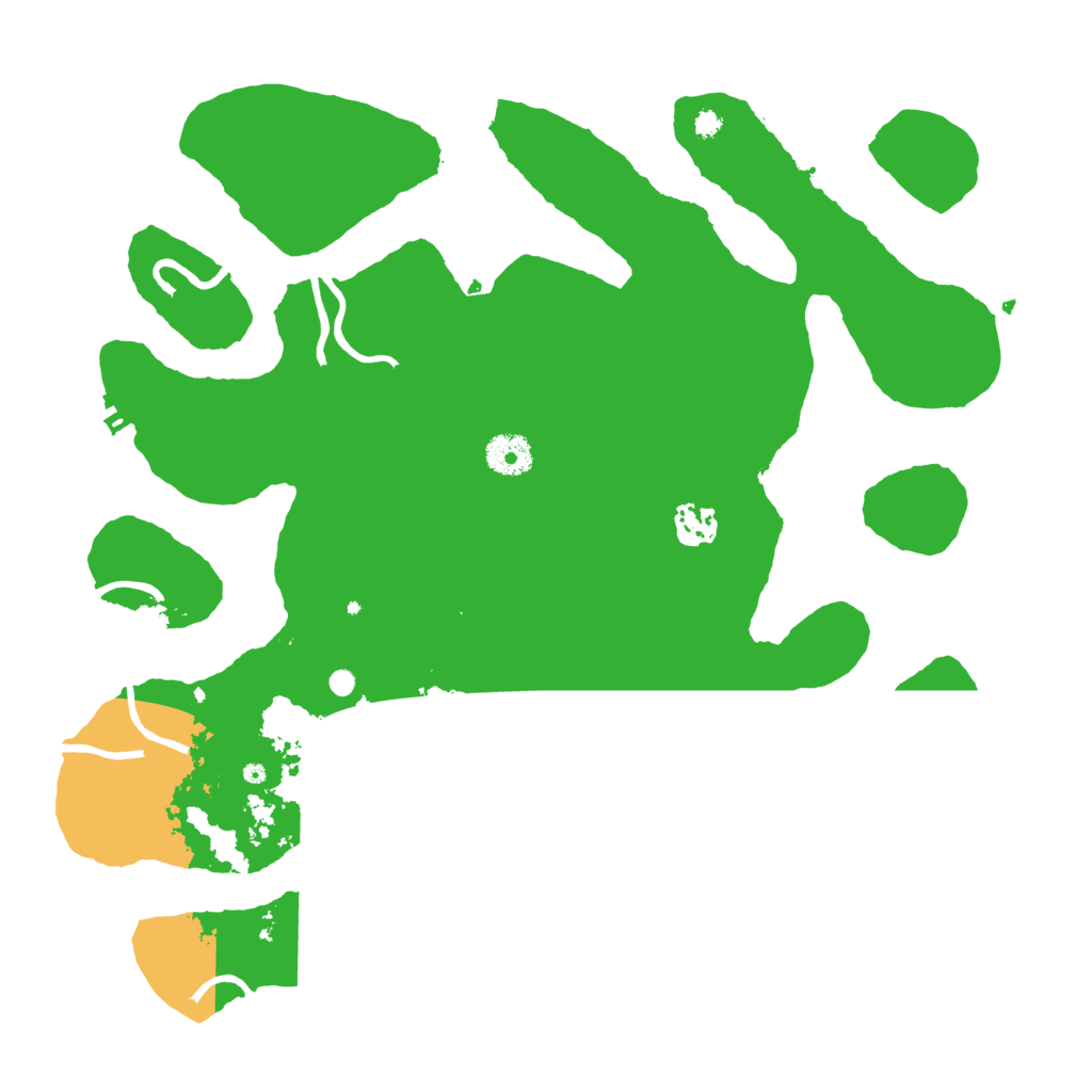 Biome Rust Map: Procedural Map, Size: 3700, Seed: 121521