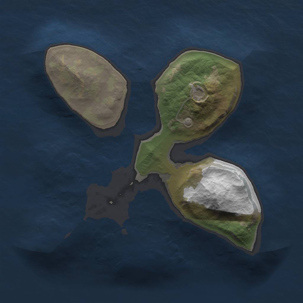 Rust Map: Barren, Size: 1500, Seed: 456465435, 2 Monuments