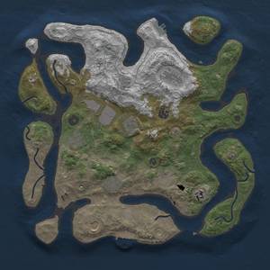 Thumbnail Rust Map: Procedural Map, Size: 3850, Seed: 1133, 18 Monuments