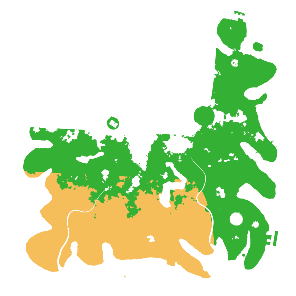 Biome Rust Map: Procedural Map, Size: 4000, Seed: 166841