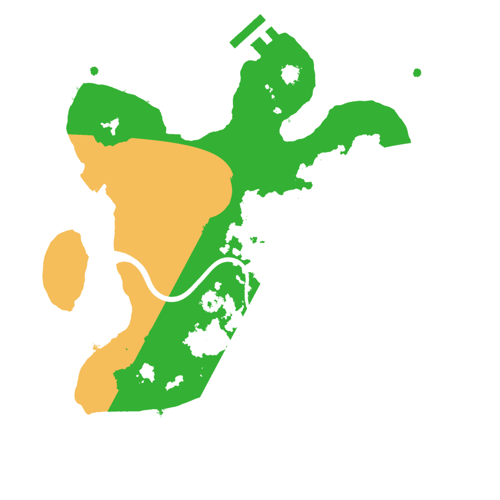 Biome Rust Map: Procedural Map, Size: 2400, Seed: 4200