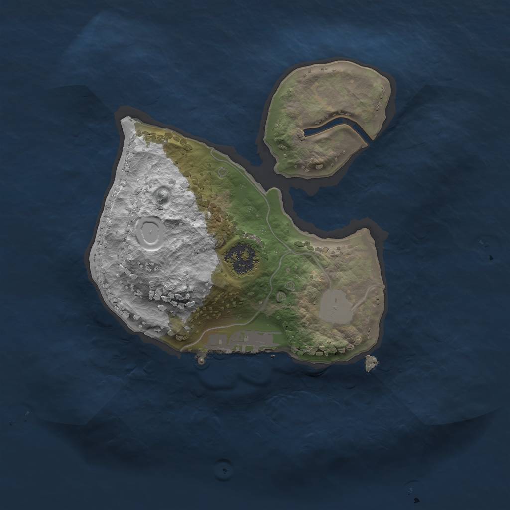 Rust Map: Procedural Map, Size: 1700, Seed: 2487, 6 Monuments