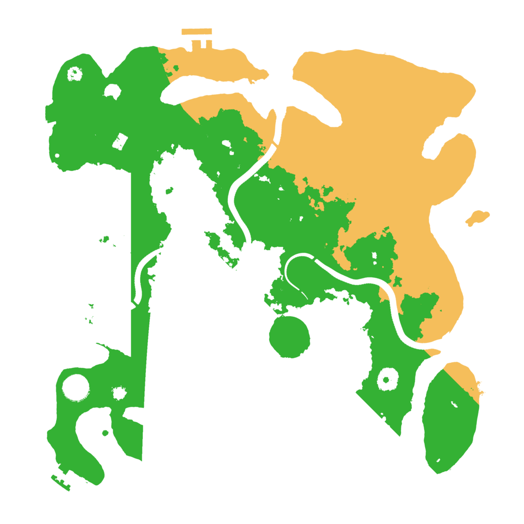 Biome Rust Map: Procedural Map, Size: 3500, Seed: 613764577