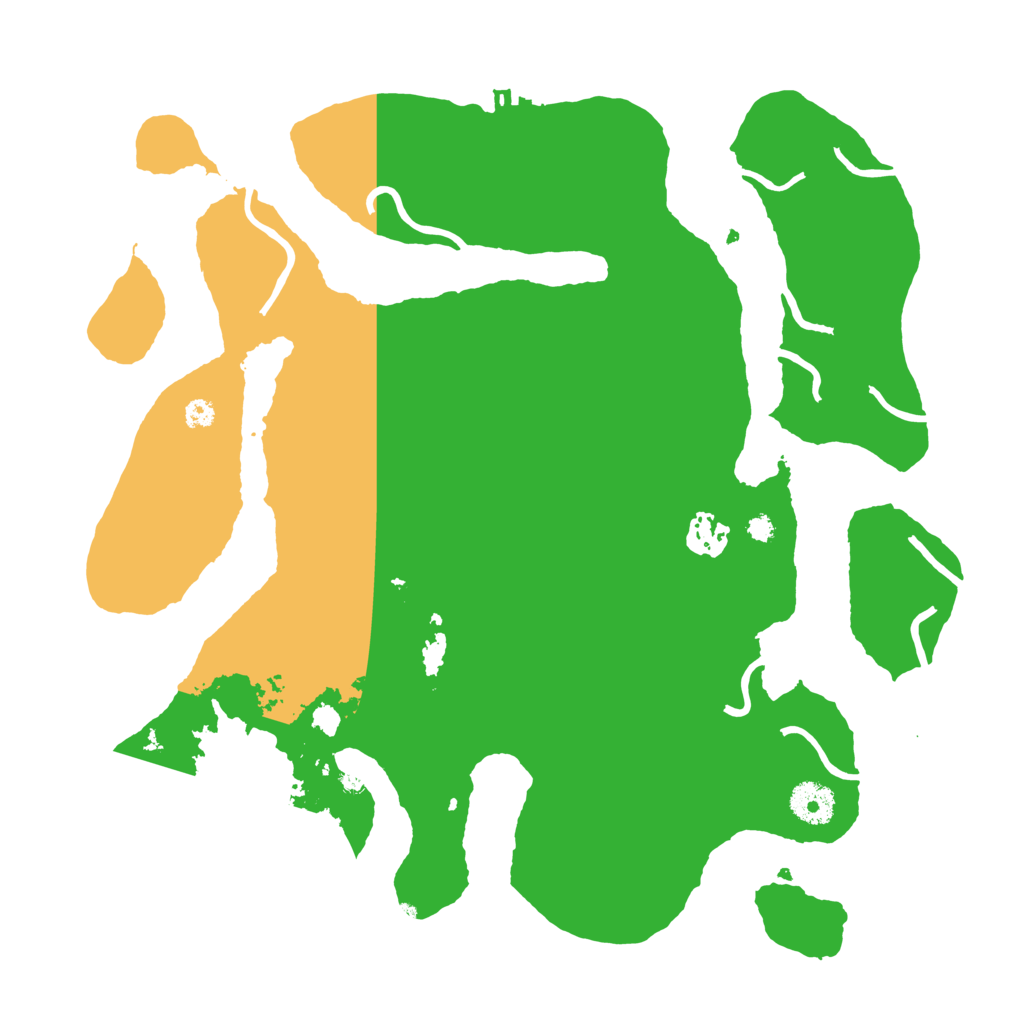 Biome Rust Map: Procedural Map, Size: 3550, Seed: 406890