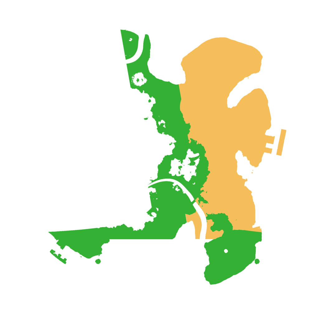 Biome Rust Map: Procedural Map, Size: 2450, Seed: 2487