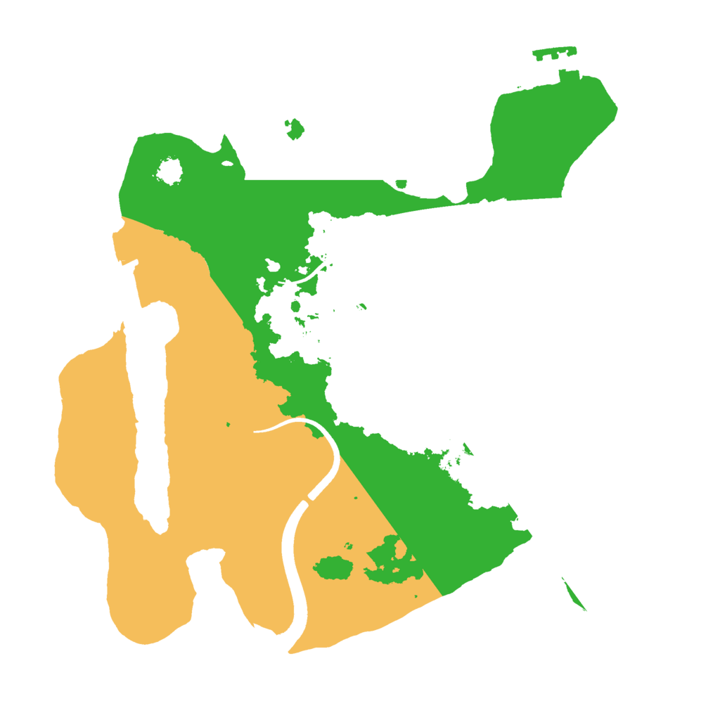 Biome Rust Map: Procedural Map, Size: 2500, Seed: 9648545