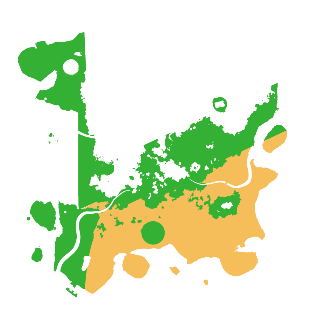 Biome Rust Map: Procedural Map, Size: 3550, Seed: 198033