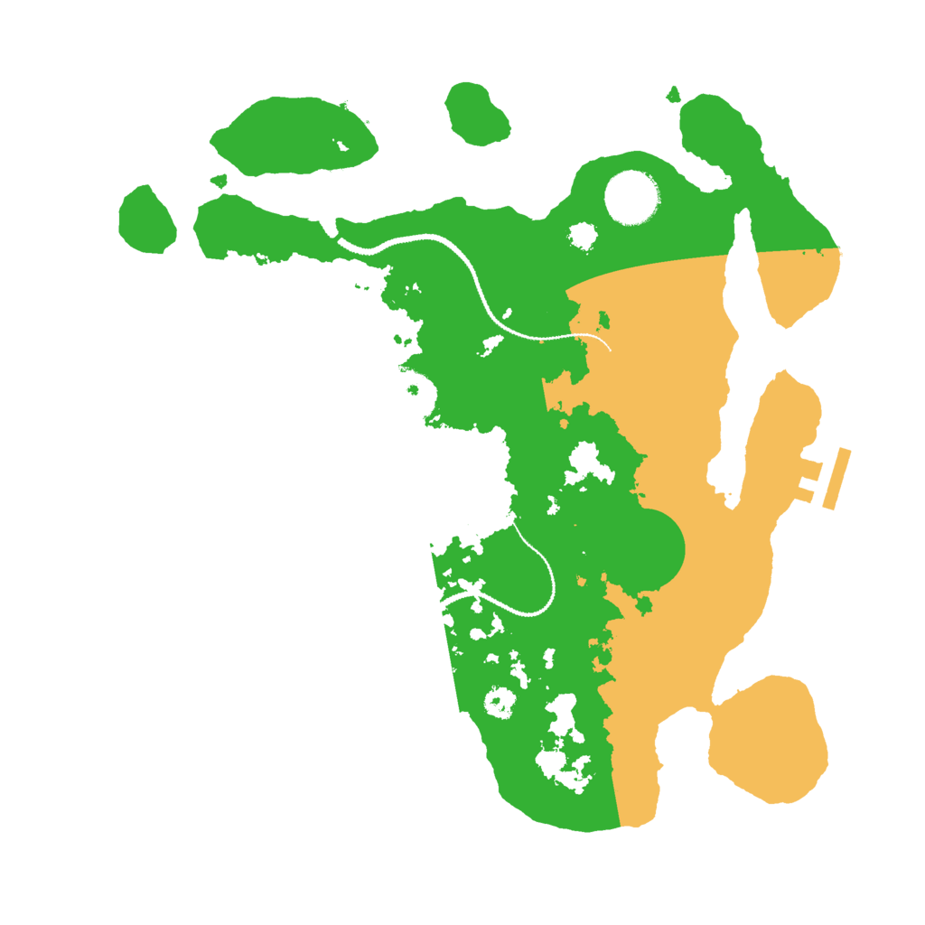 Biome Rust Map: Procedural Map, Size: 3000, Seed: 37128653